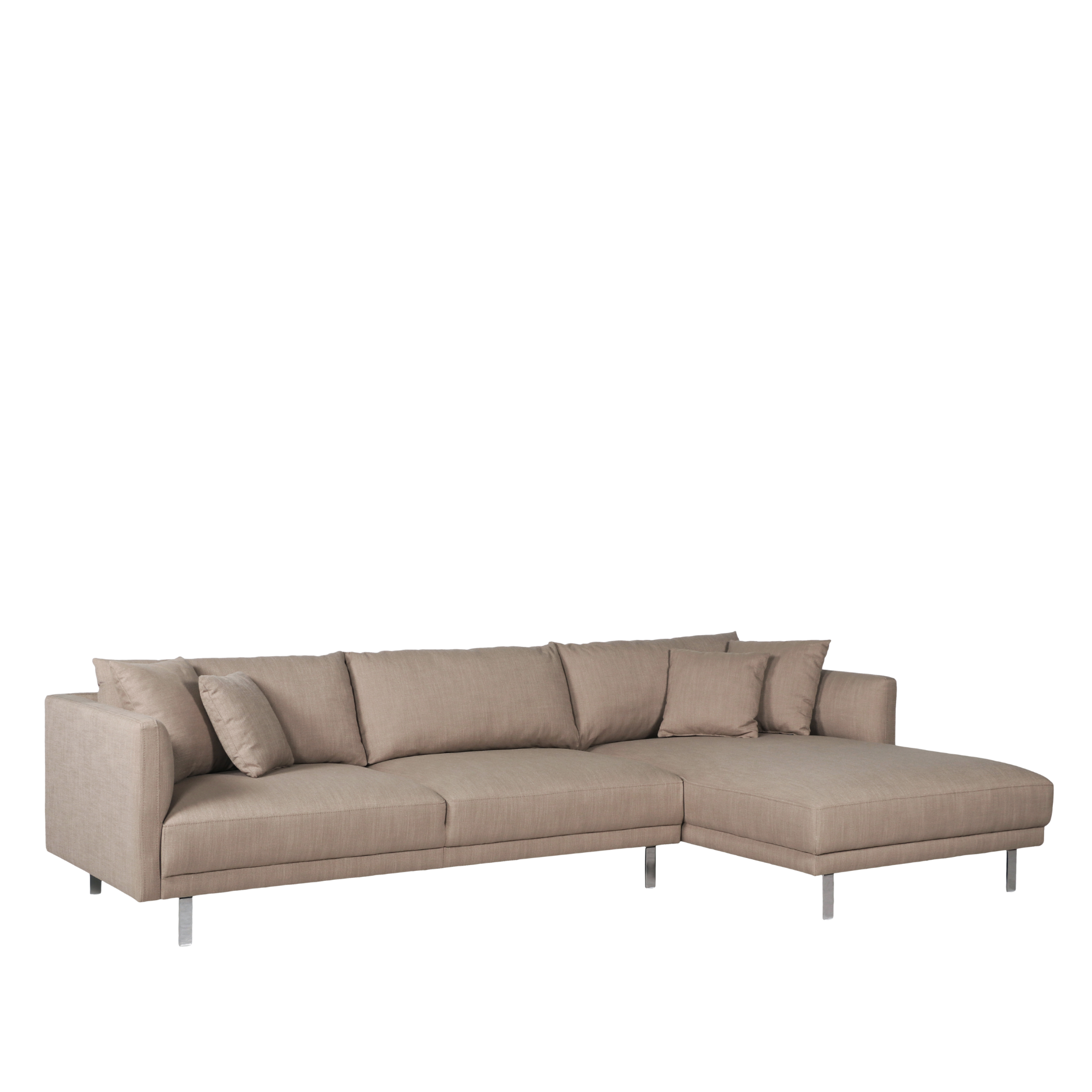 Capella II chaiselong sofa - på ben (højrevendt)